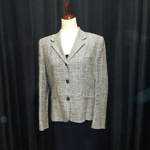 Ralph Lauren Blue White Blazer Suit Jacket Sz 14